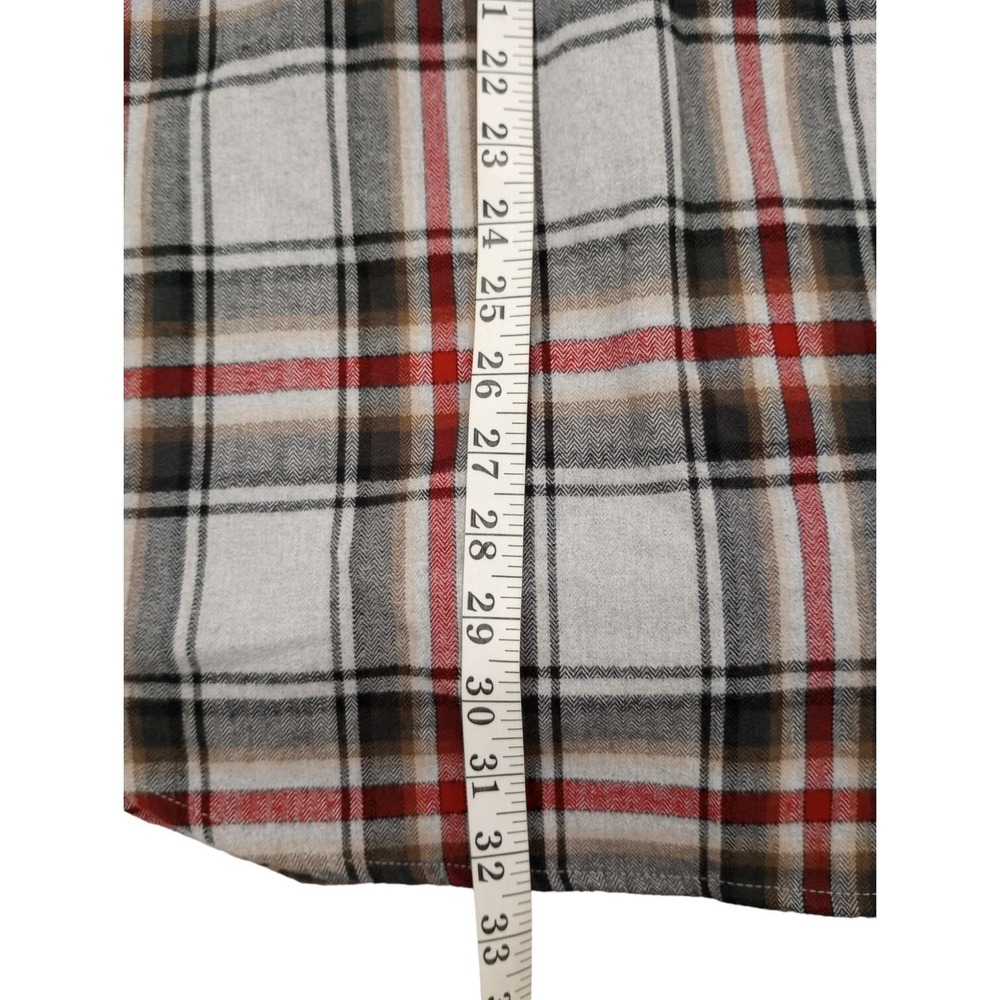 Carhartt Flannel Shirt Men's size M Red White Plaid 100% Cotton Original Fit - Picture 14 of 14